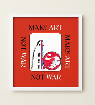 Venus Fulfilled Watercolor - Make Art. Not War.