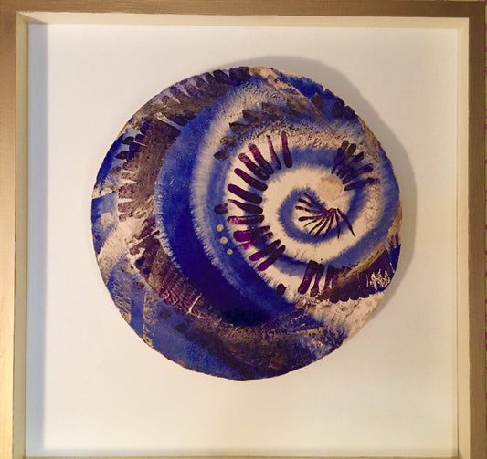 Blue Wind Mandala 23 x 23